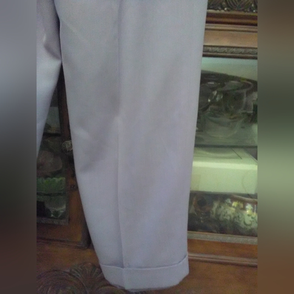 BNWOT VINTAGE 90s LAVENDER PANTS BY RALPH LAUREN SZ. 14 PLEATED CUFFED HEM - Picture 6 of 10